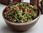 TABULE
couscous, parsley, tomatoes, cucumbers, olive oil and lemon